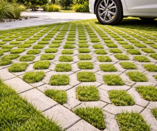 植草磚、平板藝術地磚怎麼選？透水鋪面防積水又美觀一次搞懂